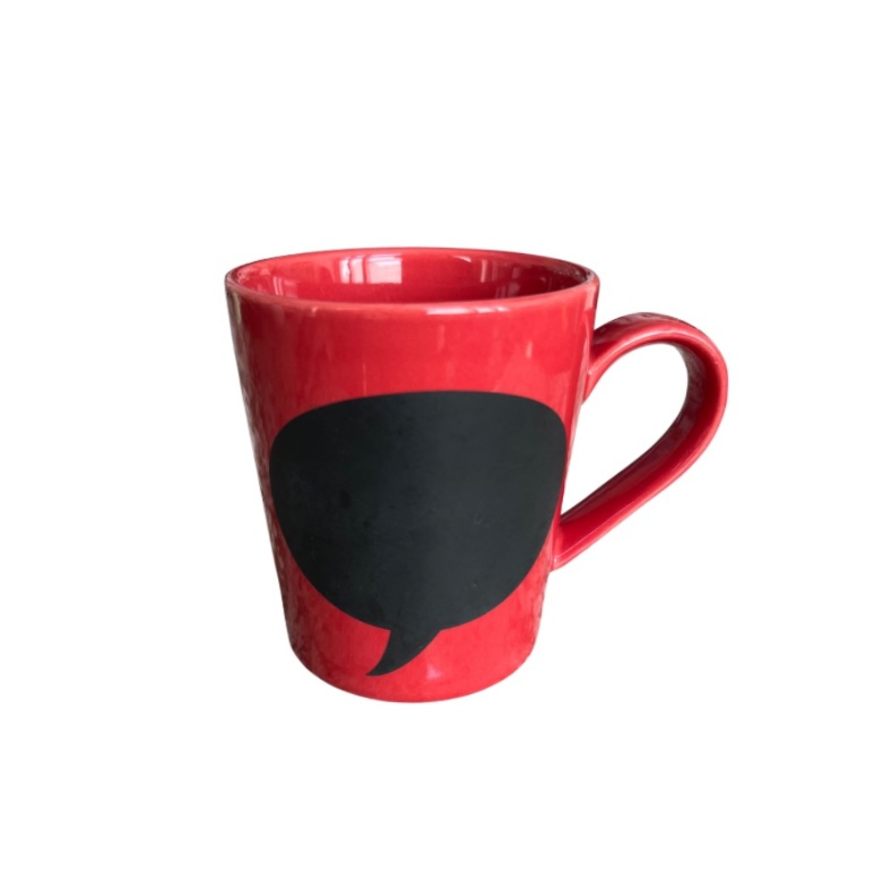 WORLD MARKET || RED BLACK || TEA/COFFEE MUG WITH HANDLE